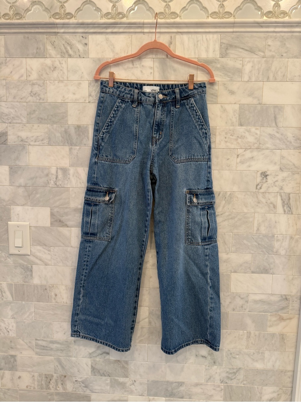 Vervet denim cargo jeans